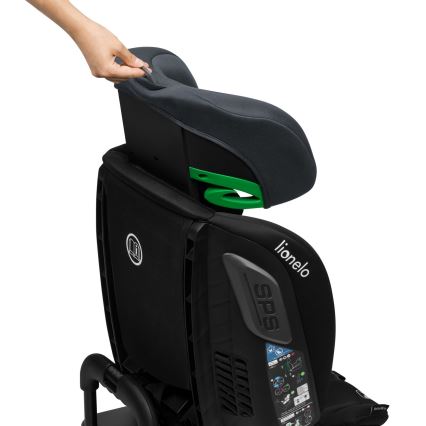 Lionelo - Автокресло с въртяща се база BASTIAAN i-Size 40-150 см Grey Stone