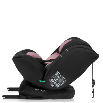 Lionelo - Автокресло с въртяща се база BASTIAAN i-Size 40-150 см Pink Rose
