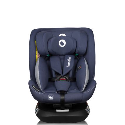 Lionelo - Автокресло с въртяща се база BASTIAAN ONE i-Size 40-150 см тъмносиньо