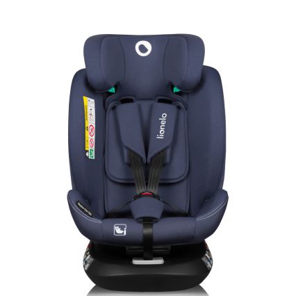 Lionelo - Автокресло с въртяща се база BASTIAAN ONE i-Size 40-150 см тъмносиньо