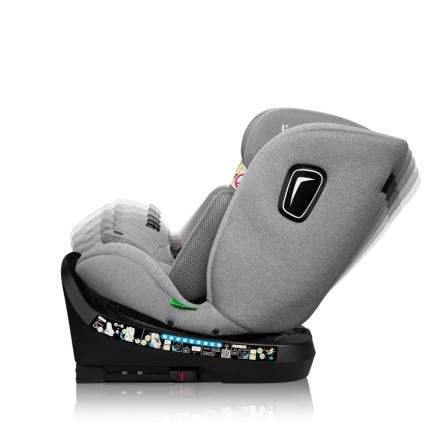 Lionelo - Автокресло с въртяща се база BRAVE i-Size 40-150 cm Сив камък