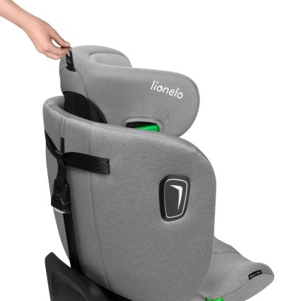 Lionelo - Автокресло с въртяща се база BRAVE i-Size 40-150 cm Сив камък