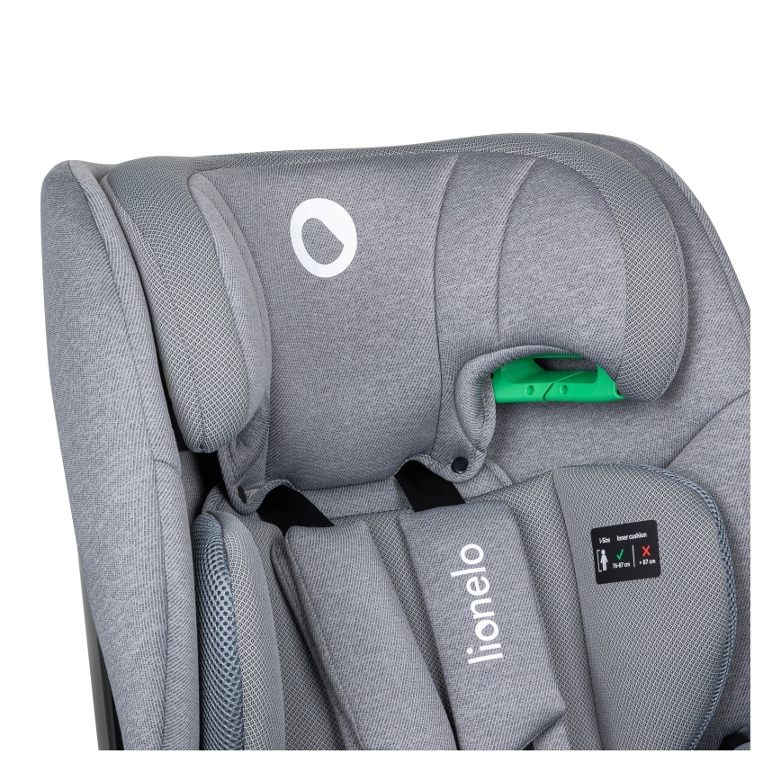 Lionelo - Автокресло с въртяща се база LAVENDER i-Size 76-150 см Сив камък