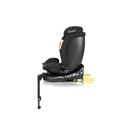 Lionelo - Автокресло с въртяща се база NAVY i-Size 40-150 cm, черно/тюркоазено