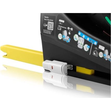 Lionelo - Автокресло с въртяща се база NAVY i-Size 40-150 cm, черно/тюркоазено