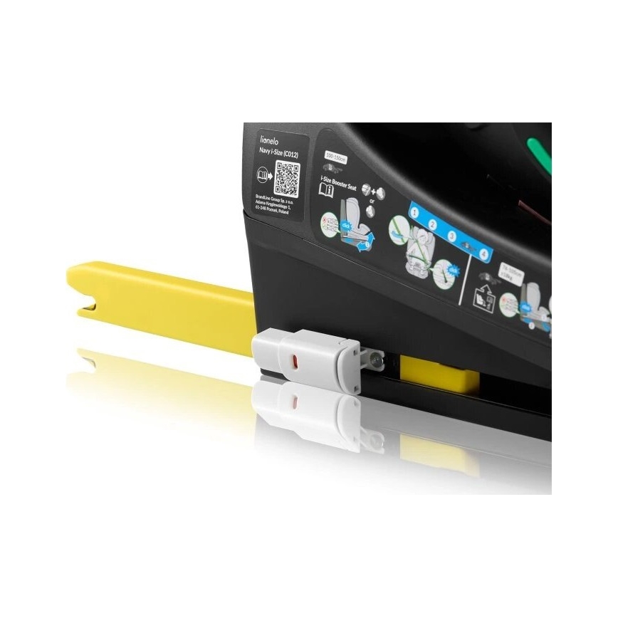 Lionelo - Автокресло с въртяща се база NAVY i-Size 40-150 cm, черно/тюркоазено