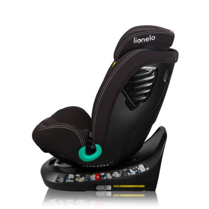 Lionelo - Въртящо се автокресло с база BASTIAAN ONE i-Size 40-150 см Черен карбон