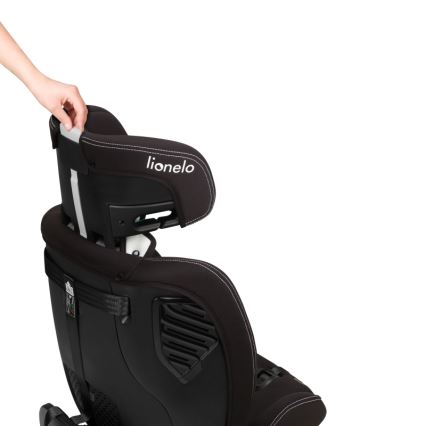 Lionelo - Въртящо се автокресло с база BASTIAAN ONE i-Size 40-150 см Черен карбон