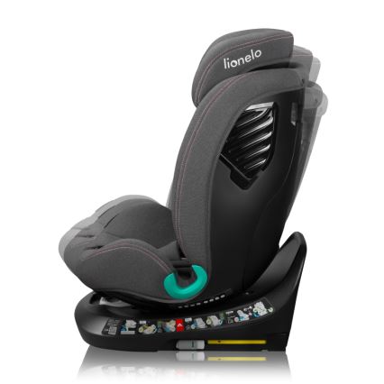 Lionelo - Автокресло с въртяща се основа BASTIAAN ONE i-Size 40-150 cm Pink Rose