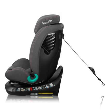 Lionelo - Автокресло с въртяща се основа BASTIAAN ONE i-Size 40-150 cm Pink Rose
