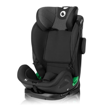 Lionelo - Автокресло с въртяща се основа HARPER i-Size 76-150 cm Black Carbon