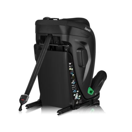 Lionelo - Автокресло с въртяща се основа HARPER i-Size 76-150 cm Black Carbon