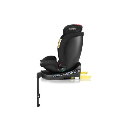 Lionelo - Автокресло с въртяща се основа NAVY i-Size 40-150 см черно/червено