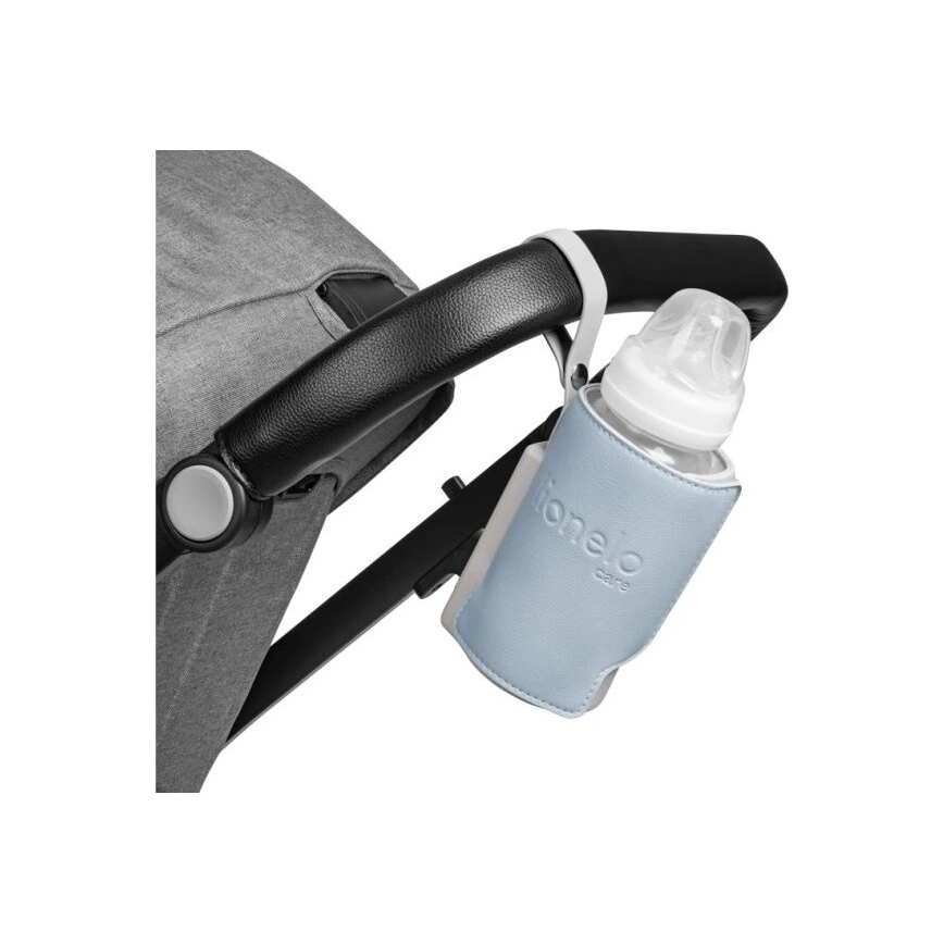 Lionelo - Акумулаторен подгрявач за бебешки шишета THERMUP GO PLUS 10W/5V син/сив