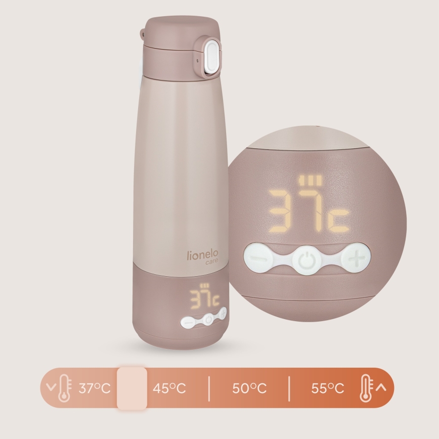 Lionelo - Акумулаторен преносим подгрявач за мляко THERMUP 55W/5V