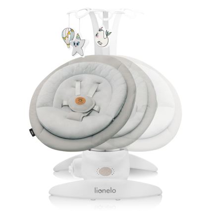 Lionelo - Бебешка люлка с мелодия MELL Beige Sand 4xAA + дистанционно управление
