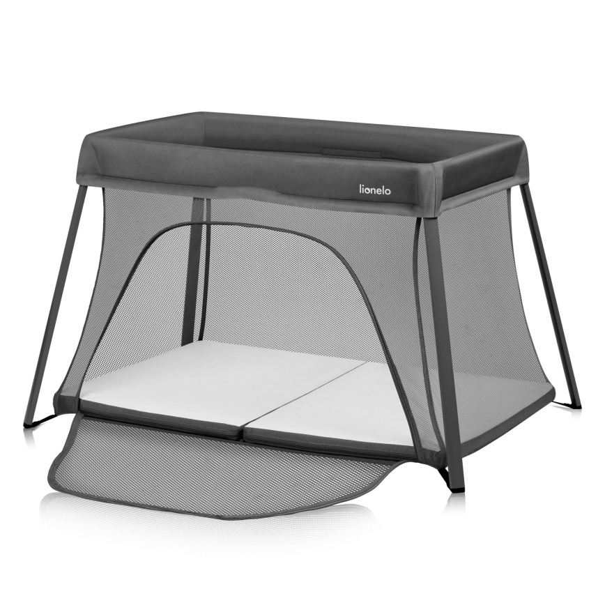 Lionelo - бебешка пътуваща кошара 3 в 1 ALICE сива