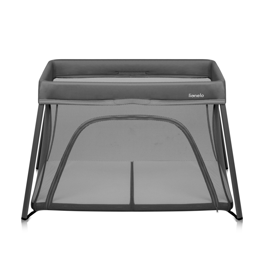 Lionelo - бебешка пътуваща кошара 3 в 1 ALICE сива