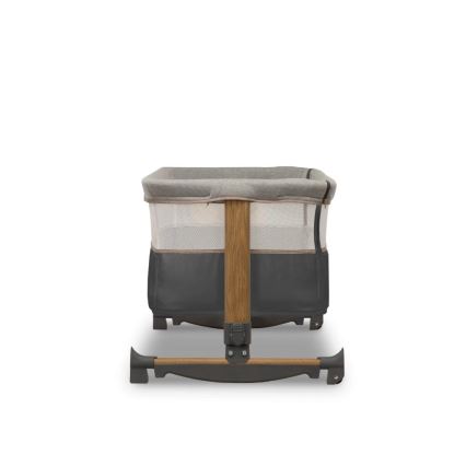 Lionelo - Бебешка кошара 3в1 LEONIE сив/черен