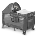 Lionelo - Бебешка кошара за пътуване SVEN PLUS, сива