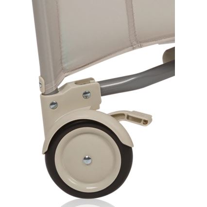 Lionelo - Бебешки манеж MILLE PLUS, сив/беж