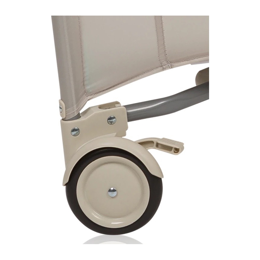 Lionelo - Бебешки манеж MILLE PLUS, сив/беж