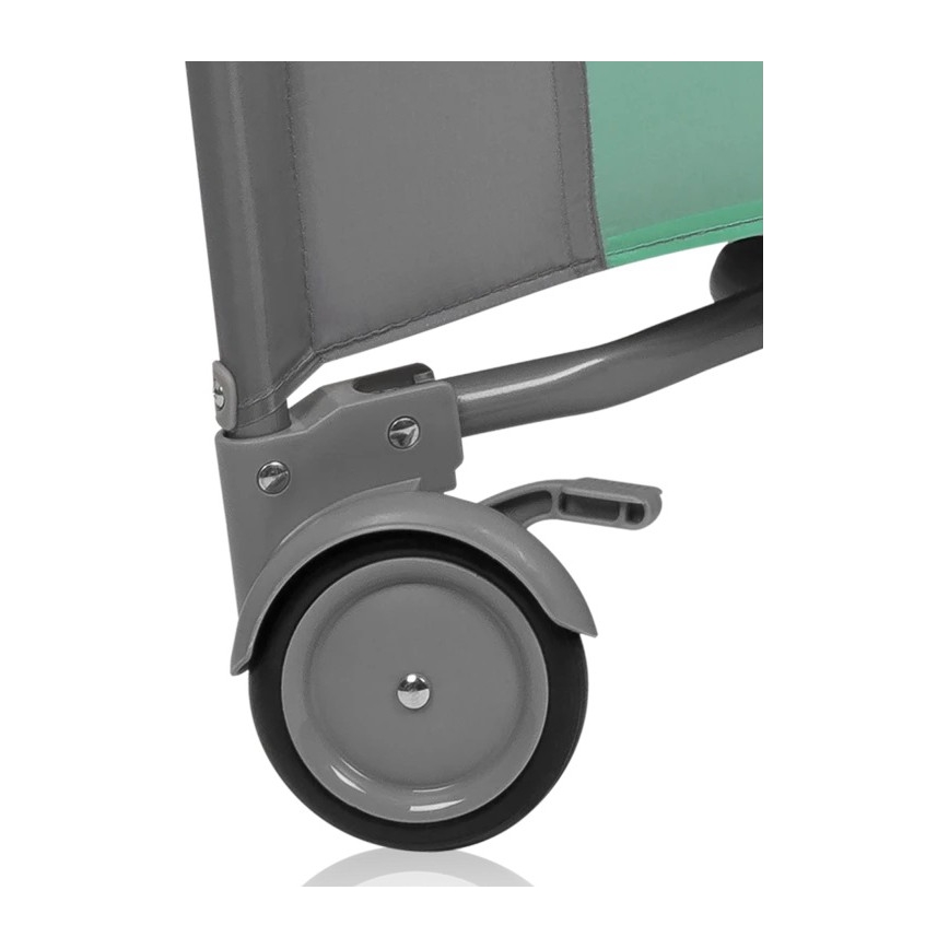 Lionelo - бебешки манеж MILLE PLUS сиво-зелен