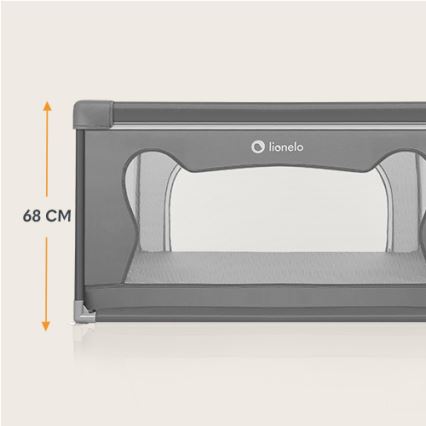 Lionelo - Бебешки манеж WILLOW сив