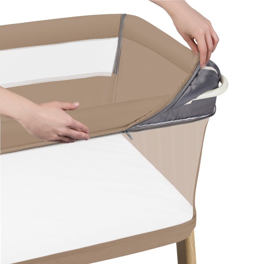 Lionelo - Бебешко легло 5 в 1 THOMI PLUS Beige Carmel