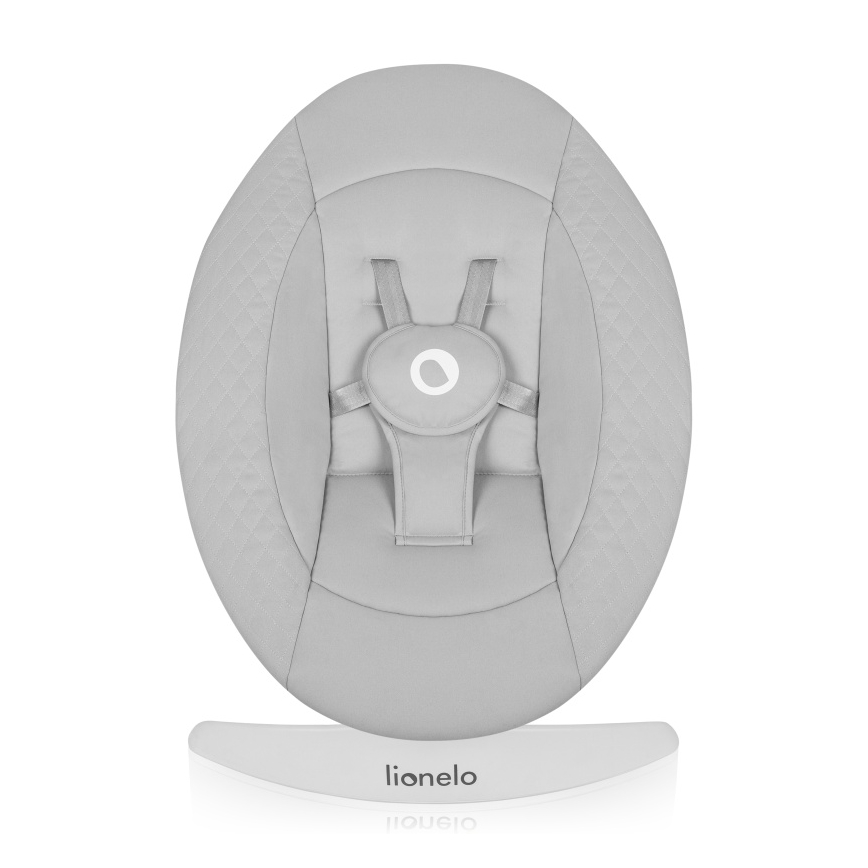 Lionelo - Бебешко шезлонгче с мелодия IRIS Сив бетон