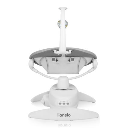 Lionelo - Бебешко шезлонгче с мелодия IRIS Сив бетон