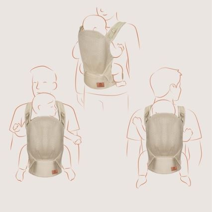 Lionelo - Бебешко кенгуру MARGAREET Air Beige