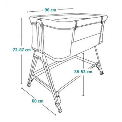 Lionelo - Бебешко креватче 2в1 LUNA бежово