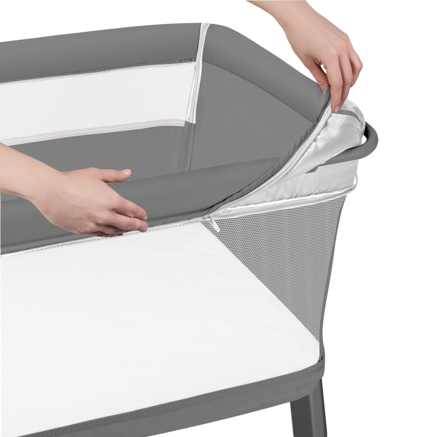 Lionelo - Бебешко креватче 5 в 1 THOMI PLUS бетонно сиво