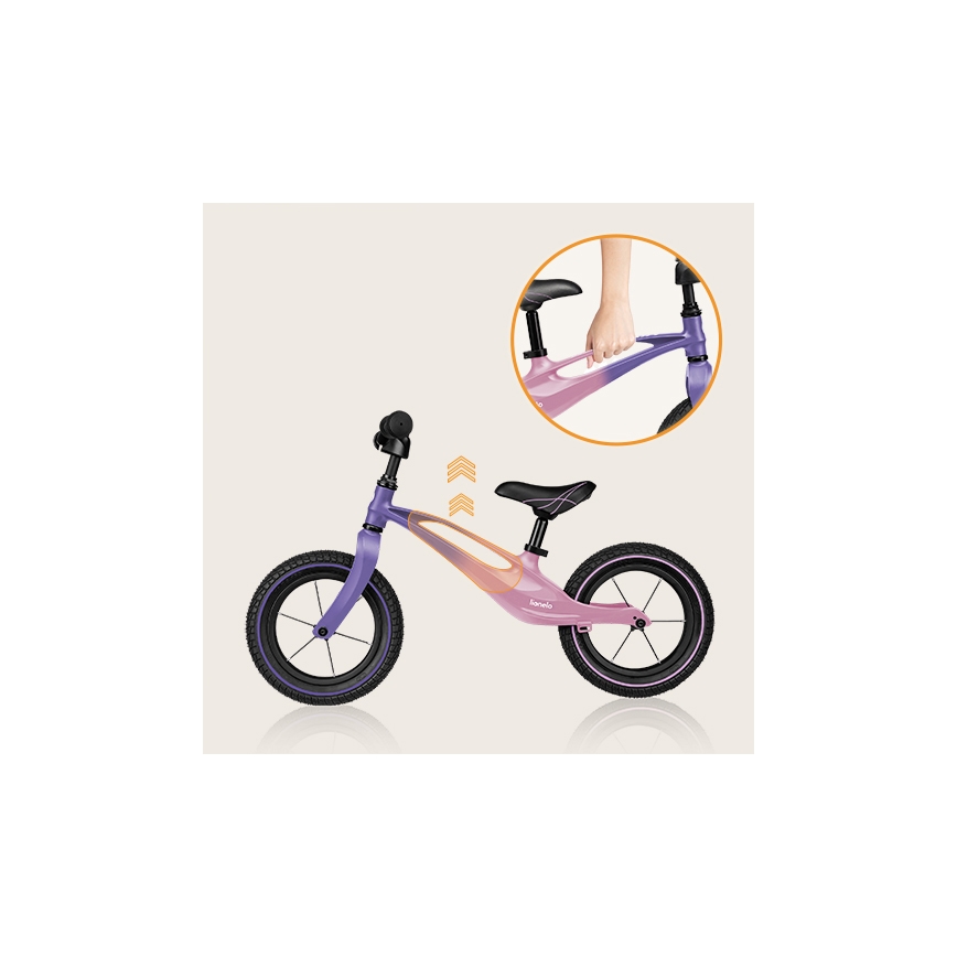 Lionelo - Беговел BART AIR лилав/розов