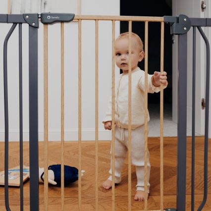 Lionelo - Безопасна преграда TRUUS SLIM черно/кафяво