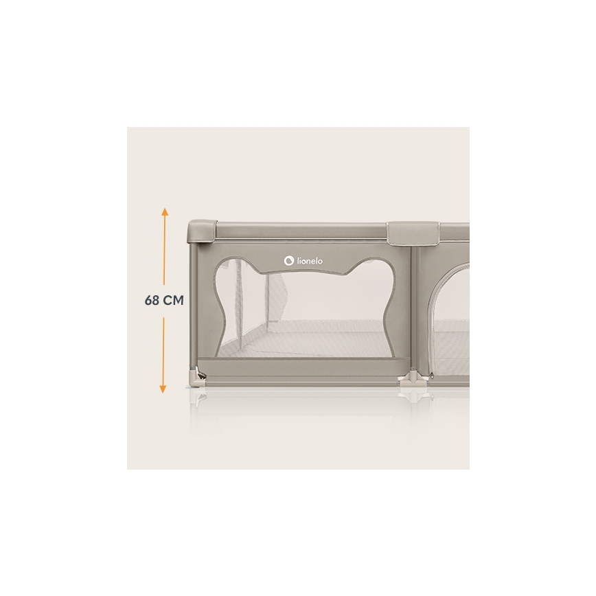 Lionelo - Бежова игрална кошара WILLOW XL