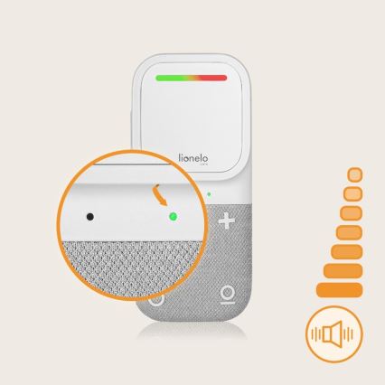 Lionelo - Безжичен акумулаторен аудио бебефон BABYLINE 2.2 5V