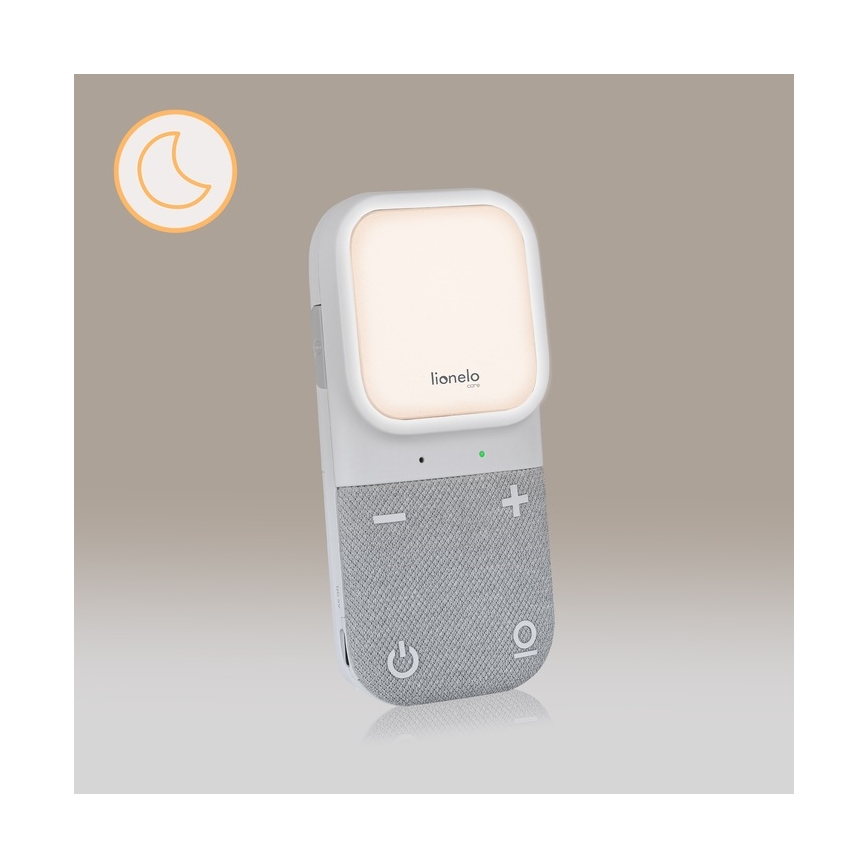 Lionelo - Безжичен детски аудио бебефон с безжично зареждане BABYLINE 2.3 5V
