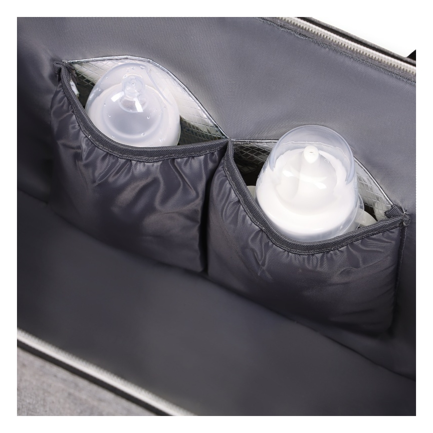 Lionelo - Чанта за памперси за детска количка IDA Grey Concrete