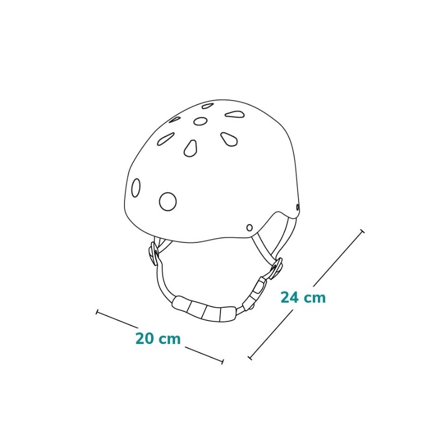 Lionelo - Детска бяла каска HELMET