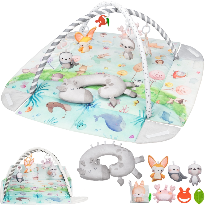 Lionelo - Детска игрална постелка ANIKA Natural