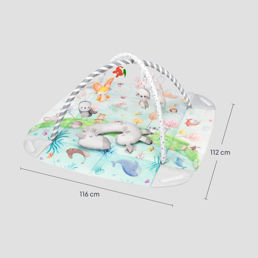 Lionelo - Детска игрална постелка ANIKA Natural