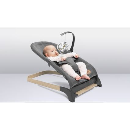 Lionelo - Детска люлка JUNE сива