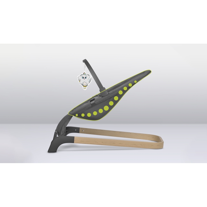 Lionelo - Детска люлка JUNE сива