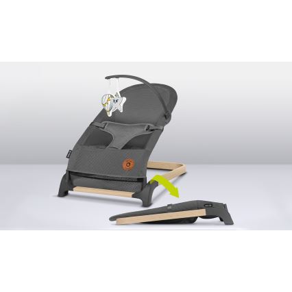 Lionelo - Детска люлка JUNE сива