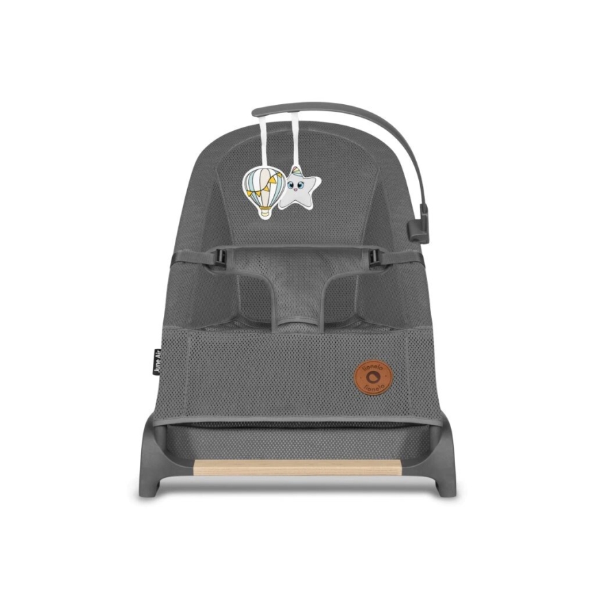 Lionelo - Детска люлка JUNE сива