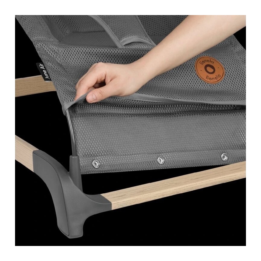 Lionelo - Детска люлка JUNE сива