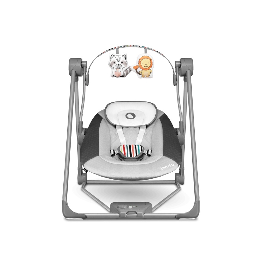Lionelo - детска люлка OTTO 4xLR14 Cozy Grey