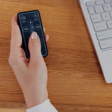 Lionelo - Детска люлка RIO с мелодия, 4xC, цвят бежово латте + дистанционно управление